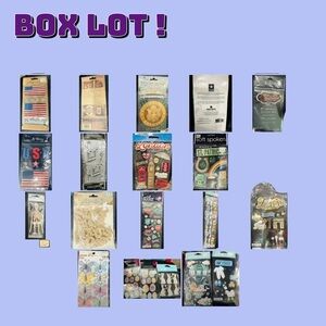 Assorted Craft Supplies Box Lot